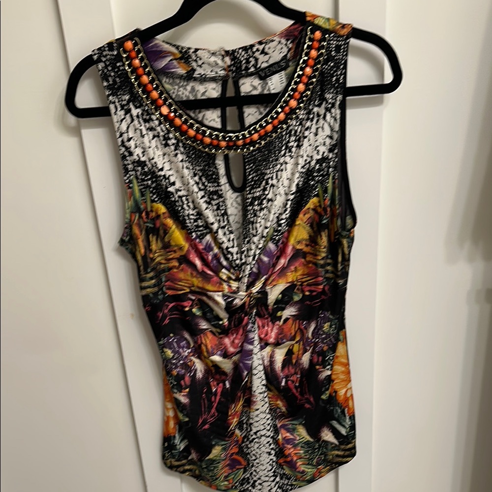 💥VENUS BUNDLE💥Multicolor Sleeveless Dress and Top Bundle -Jewel Accents SZ Large - Picture 4 of 17